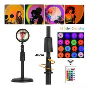 USB Powered Remote Control 16 Color Sunset Lamp/Adjustable Projector Lamp