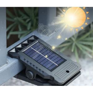 Solar clip light with motion sensor