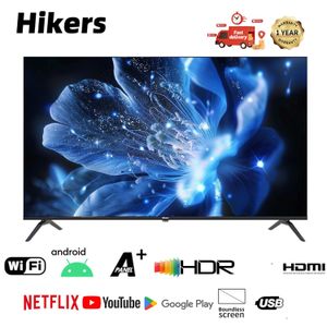 Hikers 50'' smart TV Frameless Smart Android TV  FHD-Black
