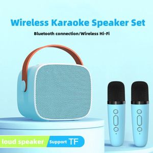 Portable Wireless Dual Microphone Karaoke Machine Bluetooth PA Speaker KTV DSP System