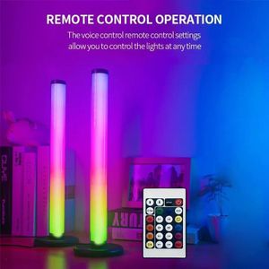 RGB Symphony Lighting LED Desktop Floor Lamp with Musical Rhythm Ambient Light Strip, Suitable for TV and Computer Desktop Decoration